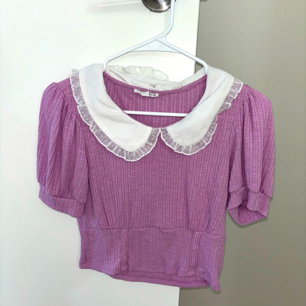 Pink Cropped Blouse
